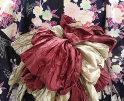 大津市今堅田美容室エイトボウル　兵児帯　浴衣帯結び